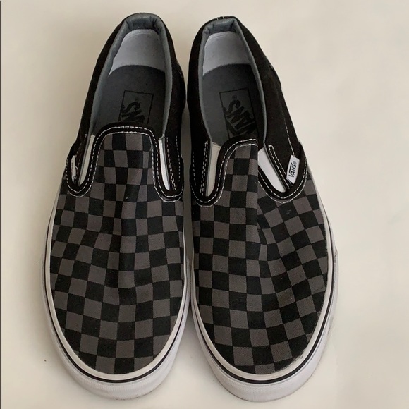 Vans Shoes - Unisex Black& Grey checkerboard Vans
